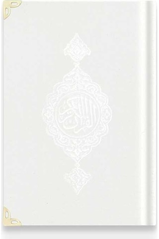 Hafız Boy Kadife Kur'An-I Kerim (Beyaz. Yaldızlı. Mühürlü) N11.2996