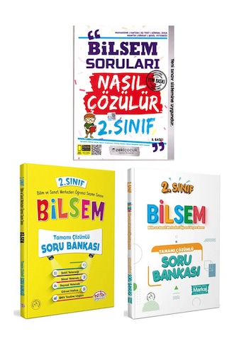 Markaj Zeki Çocuk 2.sınıf Bilsem Soru Bankası Seti Markaj Zeki Çocuk 2.sınıf Bilsem Soru Bankası Seti