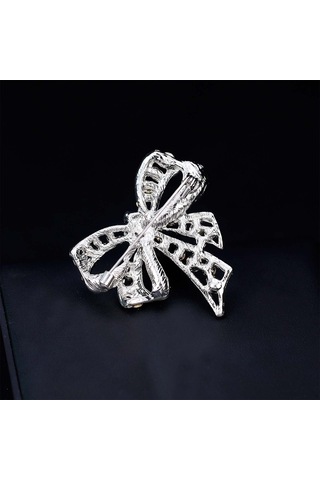 Kristal Rhinestone Yay Broş Pimi Damlama Yağ Bowknot Broş Rozeti Pin Mücevher Yapımı Giysileri Çantaları Malzemeleri Çok Renkli