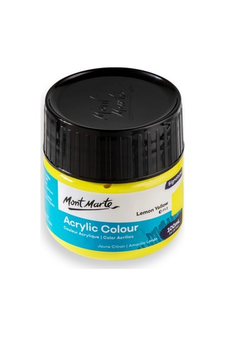 Akrilik Renkli Boya Signature 100ml - Lemon Yellow Çok Renkli