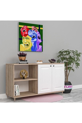 Grey Membran Kapak Konsol Mdf Antrasit