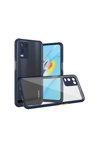 Oppo A54 4g Kılıf Zore Kaff Kapak Lacivert