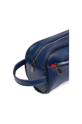 Tuldar Erkek Deri Portföy Clutch Traş Kozmetik Bakım Ve Günlük El Çantası Tul374 Lacivert