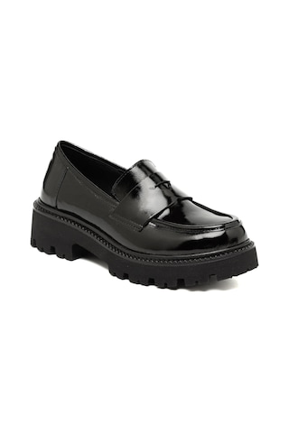 Nero Black Sneaker Günlük Kadın 25k11516xr Vergelio Skin Vernice Nero Bej