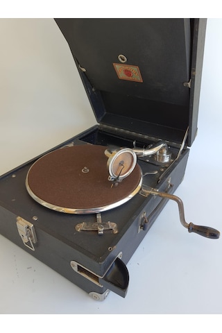 Polyphon Musik Antika Çanta Gramofon 080