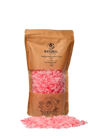 Natural Ayak Bakım & Banyo Tuzu Gül 1000 Gr