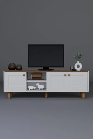 Bohem Serisi Garden Meşe - Beyaz Tv Ünitesi Garden Meşe & Beyaz