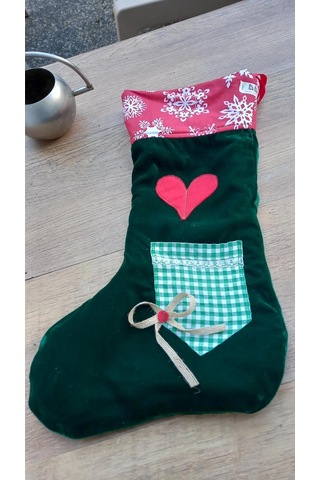 Yeniyıl Hediye Torbası Çorap 40x28