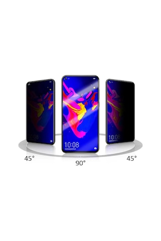 Nourthkiingdom Oppo Reno 4 Lite Uyumlu New 5d Privacy Temperli Ekran Koruyucu