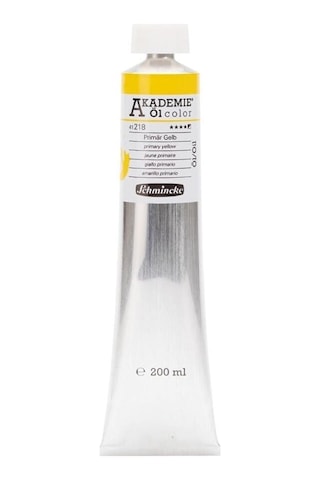 Schmincke Akademie Öl Color Yağlı Boya 200 Ml Seri 1 218 Primary Yellow Karışık, Çok Renkli