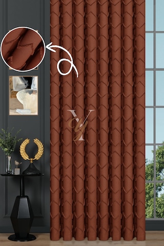 Jakar Kesme Fon Perde Ezgi V-6010 Turuncu Turuncu