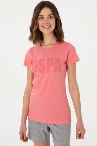 U.s. Polo Assn. Kadın Pembe Pijama Takım 50312917-vr041 Pembe
