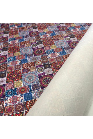 Döşemelik Kumaş Dijital Baskı Patchwork Desen