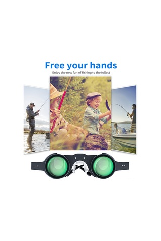 Samdoo Balık Tutma İçin 10x Büyütme Gücü, Optik Lensli, Ayarlanabilir Göz Mesafeli, Hd Görünüm Sağlayan Balıkçı Binokülü