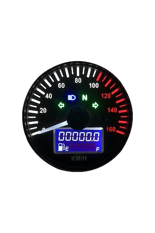 Evrensel 12 V Motosiklet Kilometre Led Dijital Takometre K13899