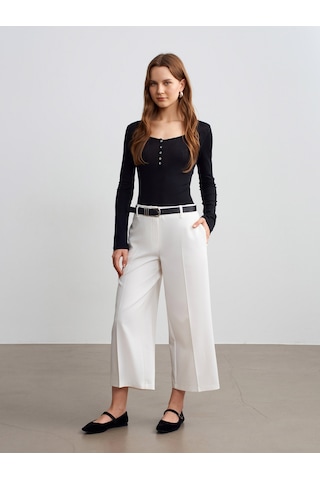 Dilvin 72640 Düz Paça Pantolon-açık Taş Açık Taş