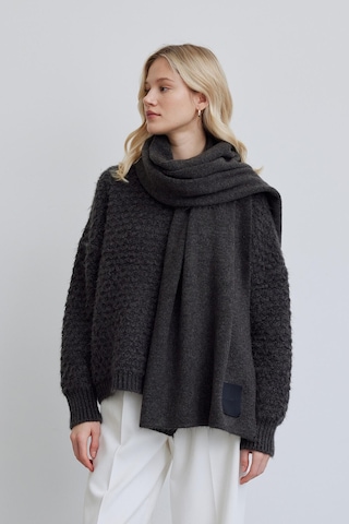 Manuka Cozy Yumuşak Dokulu Atkı Antrasit