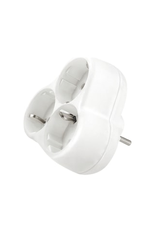 Depa 3'lü Topraklı Golyat Priz Papatya Tasarım Priz Duvar Tipi Çoklayıcı Fiş 16a 250v 3500w