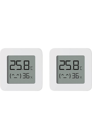 Dinosaurs 2 Adet Xiaomi Kablosuz Termometre - Beyaz