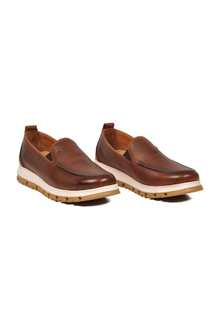 Voyager Erkek Taba Hakiki Deri Rahat Tabanlı Şık Makosen Casual Ayakkabı Loafer 6574 M
