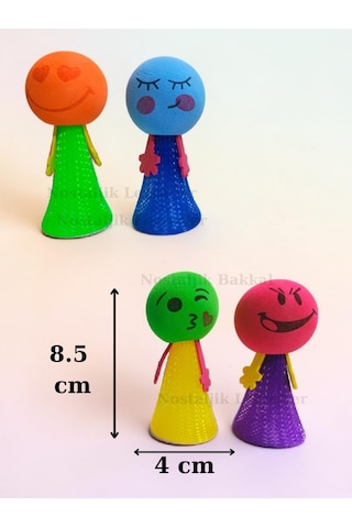 Zıplayan Oyuncak Emojili Zıp Zıp Oyun 1 Adet Pinyata İçi Parmaklara Takılan Emoji Top Bas Fırlat