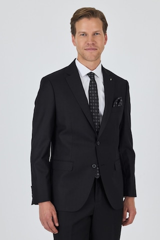 İmza Düz Filafil Mono Yaka Tam Astar 6 Drop Comfort Fit Takım Elbise 1001250170 Siyah