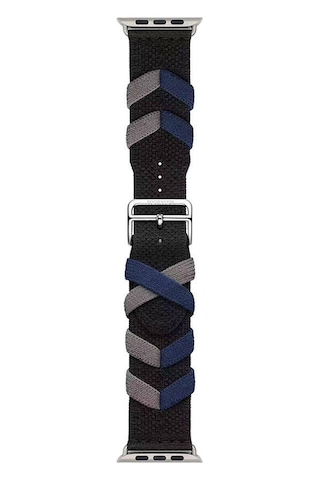 Apple Uyumlu Watch 44mm Zore Krd-97 Sarmal Örgü Tasarımlı Kordon