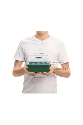 Willowhaven 10lu Tohum Başlatma Tepsisi 120 Hücre Yükseltilmiş Kapaklı Sera Bahçe