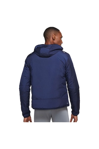 Nike Aero Layer Terma Fit Full Zip Running Jacket Erkek Kapüşonlu Hafif Spor Koşu Ceketi Lacivert Lacivert