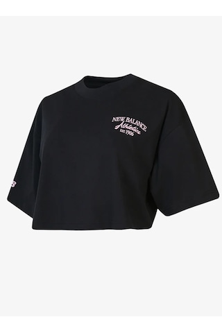 New Balence Wnt1639-soı Lifestyle Kadın T-shirt Siyah