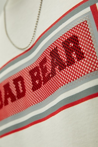 Bad Bear Mesh Erkek T-Shirt-23204 Beyaz