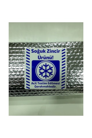 Soğuk Zincir Kargo Ürün Uyarı Etiketi Soğuk Zincir Etiketi 100 Adet