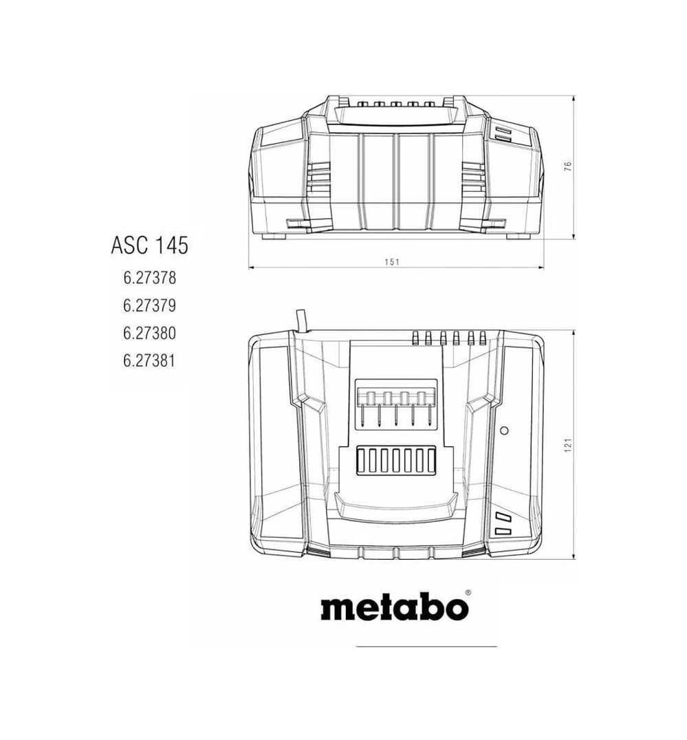 Metabo Asc 145 Şarj Cihazı 12-36 Volt