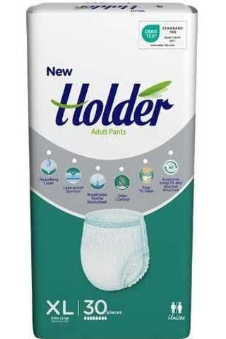 Holder Emici Külot Yetişkin Hasta Bezi Büyük Boy XL 2 x 30'lu