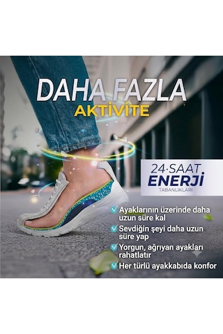 Dr. Scholl's Ayakkabı Tabanlığı 24 Saat Energy, Hafıza Köpüklü Konfor Tabanlık, Spor Ve Günlük Kullanım, 40-47,5 Beden