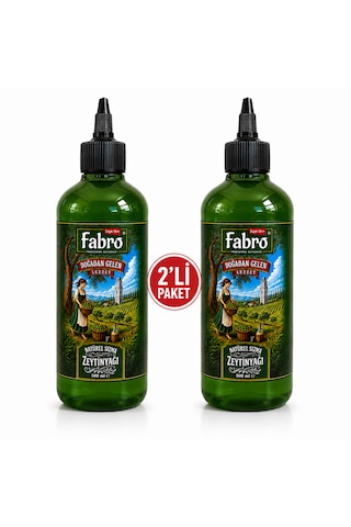 Fabro 500ml Şef Şişe Naturel Sızma Zeytinyağı - 2'li Avantaj Paket