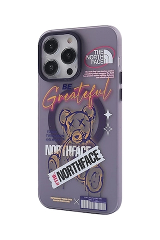 Newface Apple iPhone Uyumlu 14 Pro Kılıf Apollo Magneticsafe Desenli Kapak - Apollo Mor Glblseme - 91 - 2