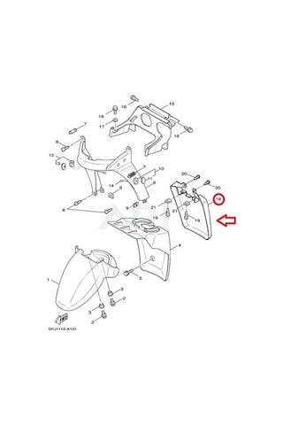 Yamaha Bws 100 Or. Arka Tozluk 4Vp-F1691-01