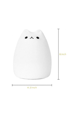 Gece Lambası, Çocuklar İçin Şarj Edilebilir Silikon Sevimli Çok Renkli