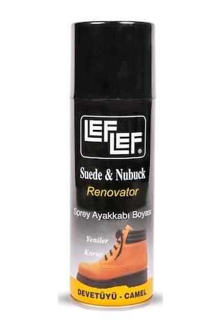 Bağcık + Nuri Leflef Süet Nubuk Ayakkabı Sprey Bakım Boyası 200 Ml Set 001