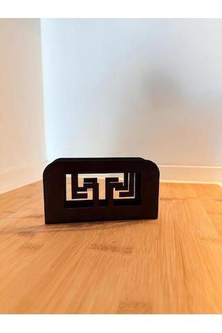 Metal Mat Siyah Peçetlik Paslanmaz Çelik Modern Peçelik Siyah Peç