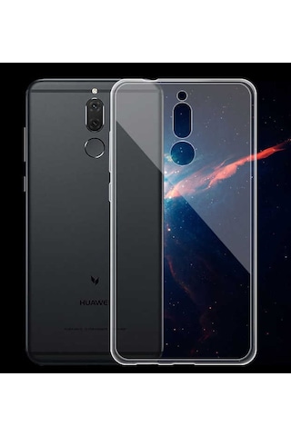 Huawei Mate 10 Lite Kılıf Zore Süper Silikon Kapak Renksiz