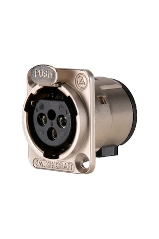 Switchcraft E3fsc Xlr Dişi 3-pin Metal Şase Tipi Konnektör 10'lu
