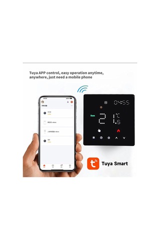 Springsun Akıllı Wifi Termostat - Ses Kontrollü, Uzaktan Kumandalı Zemin Isıtma Sistemi İçin