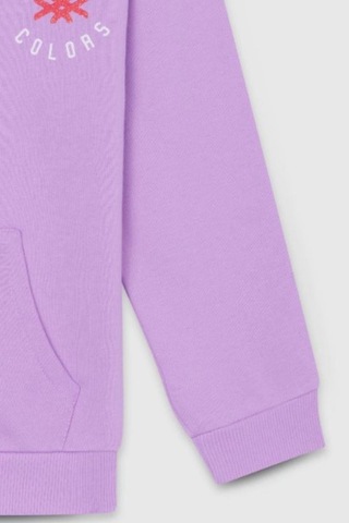 United Colors Of Benetton Kız Çocuk Bnt-g23334 Sweatshirt Lila-1916 Lila
