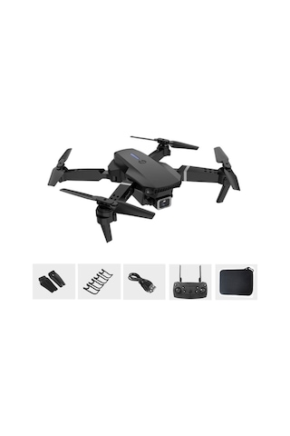 4k Hd Çift Kamera Drone Wifi Fpv, Yükseklik Tutma, Uzaktan Kumanda & Başlangıç Seviyesi Uçuş E88pro