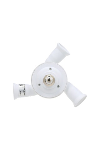 Skycity E26/27 Beyaz Soket Adaptörü - 3'lü Çevirme Kolu, 180 Derece Dönebilen, Yangın Engellli Malzeme, Toplam 180w Güç Beyaz