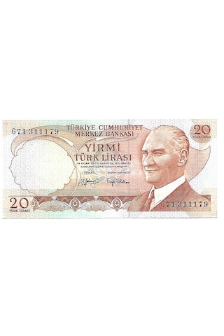 20 Lira 6.emisyon 3.tertip G71 311179 Wb0155