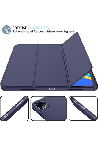 Apple Uyumlu iPad, Pro 11 2. Nesil 2020 Kılıf Kalem Bölmeli Smart Case A2