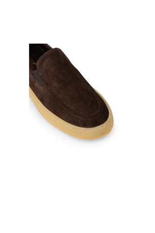 Deery Erkek Hakiki Süet Kahverengi Loafer Ayakkabı - 02047mkhvc01
